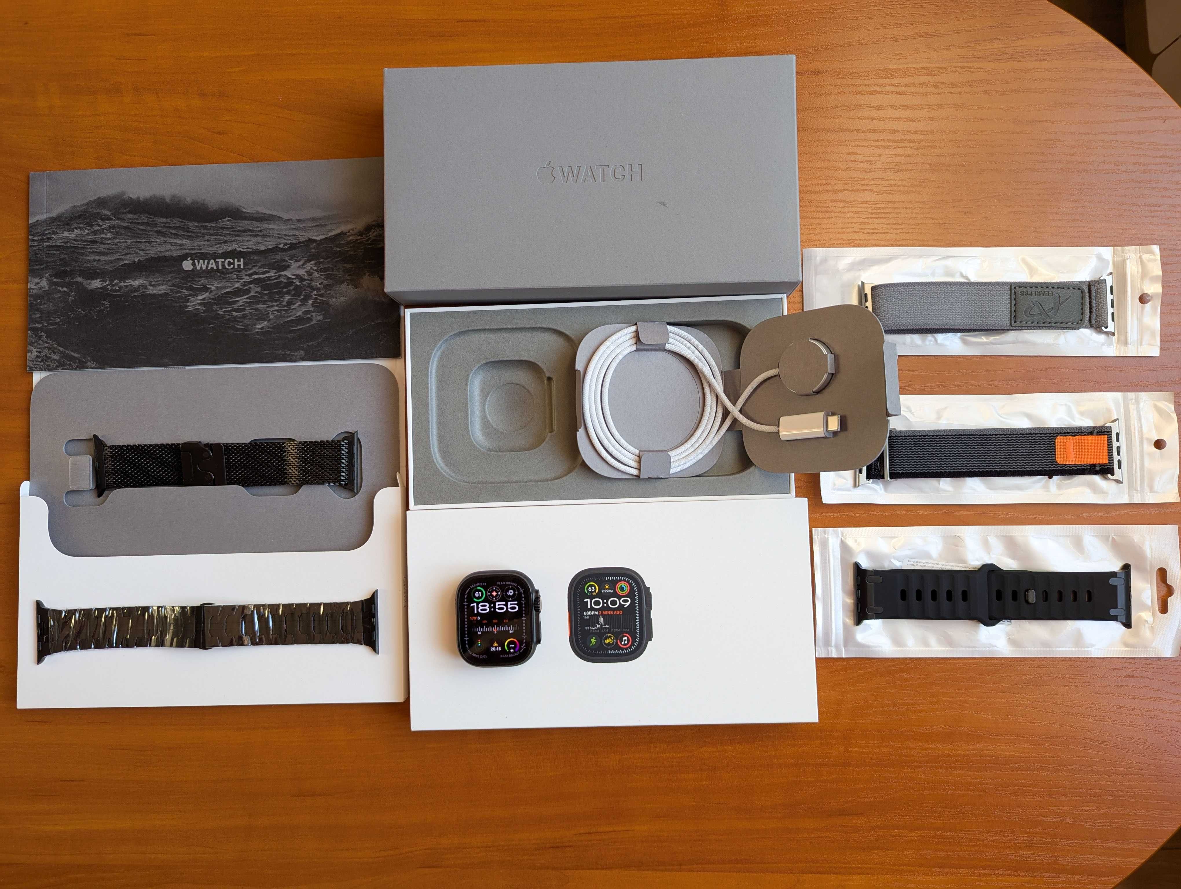 ‼️Apple Watch Ultra 2 Black Titan + Black Titanium Milanese Loop!
