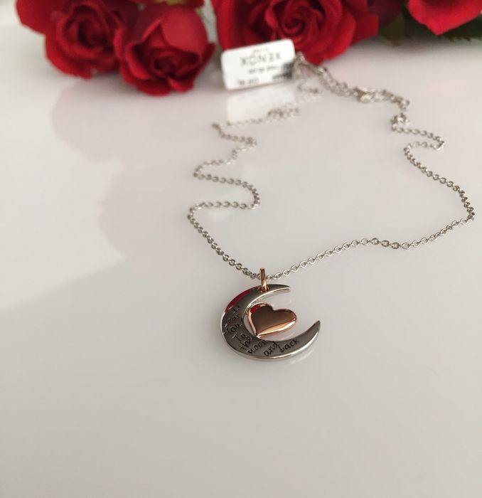 Срібна цепочка Xenox, Місяць & Серце, Австрія