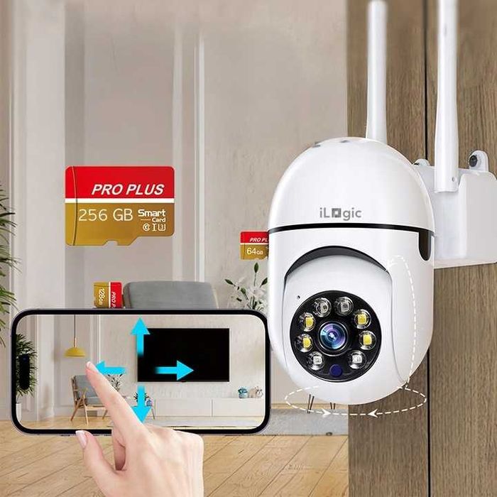 KAMERA ZEWNĘTRZNA WiFi IP OBROTOWA z Aplikacją na telefon + Nagrywanie