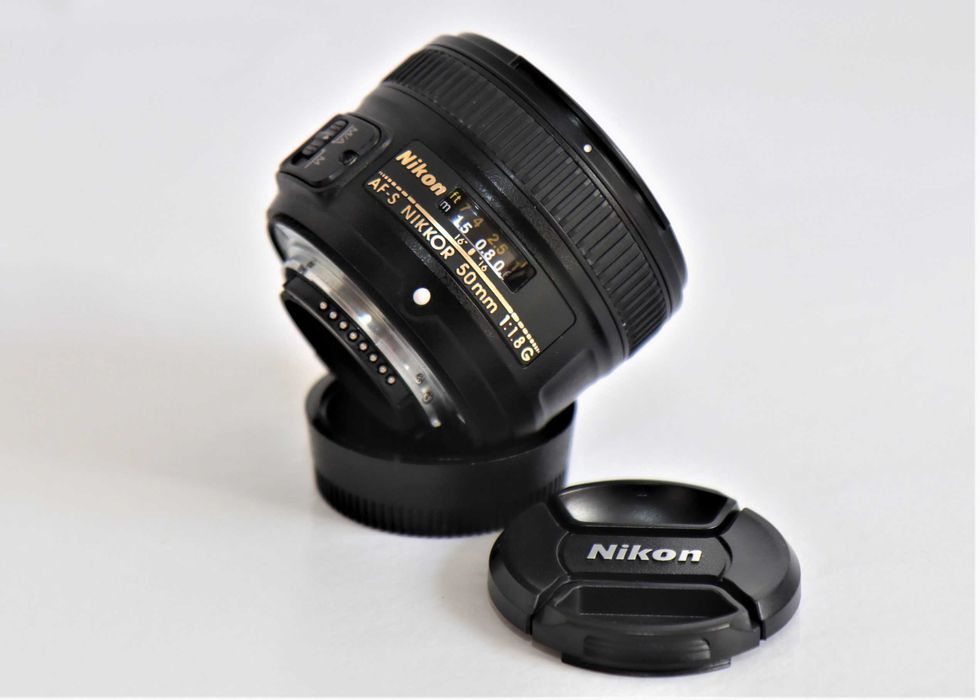 Lente Nikon 50mm f\1.8 G objetiva em excelente estado