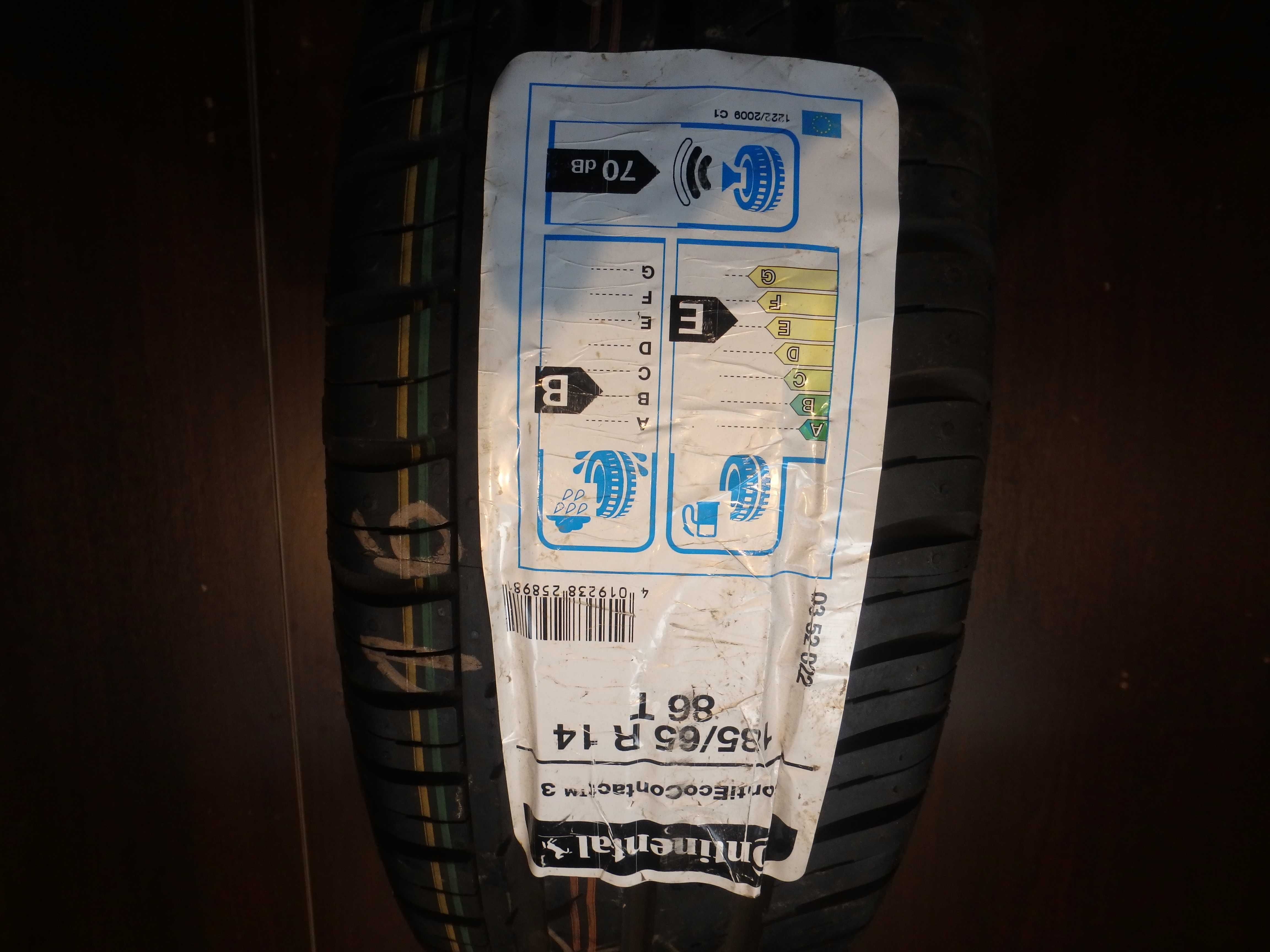 185/65R14 185/65/14 CONTINENTAL ECO CONTACT 3 18r NOWA! N/58