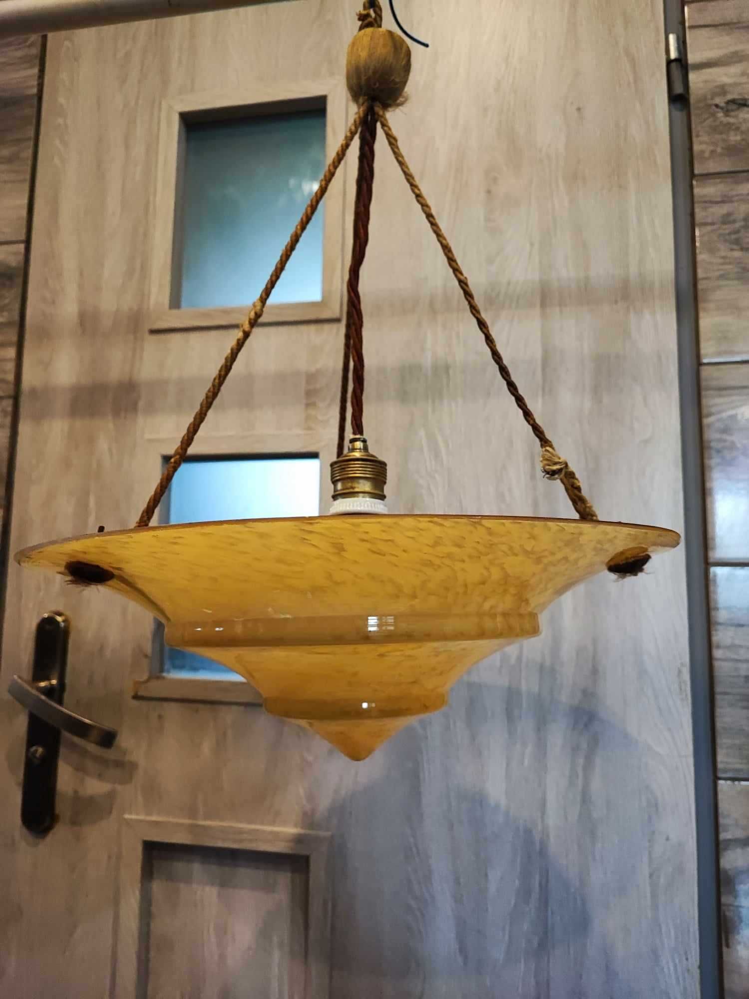 Przedwojenny plafon,lampa,żyrandol,art deco