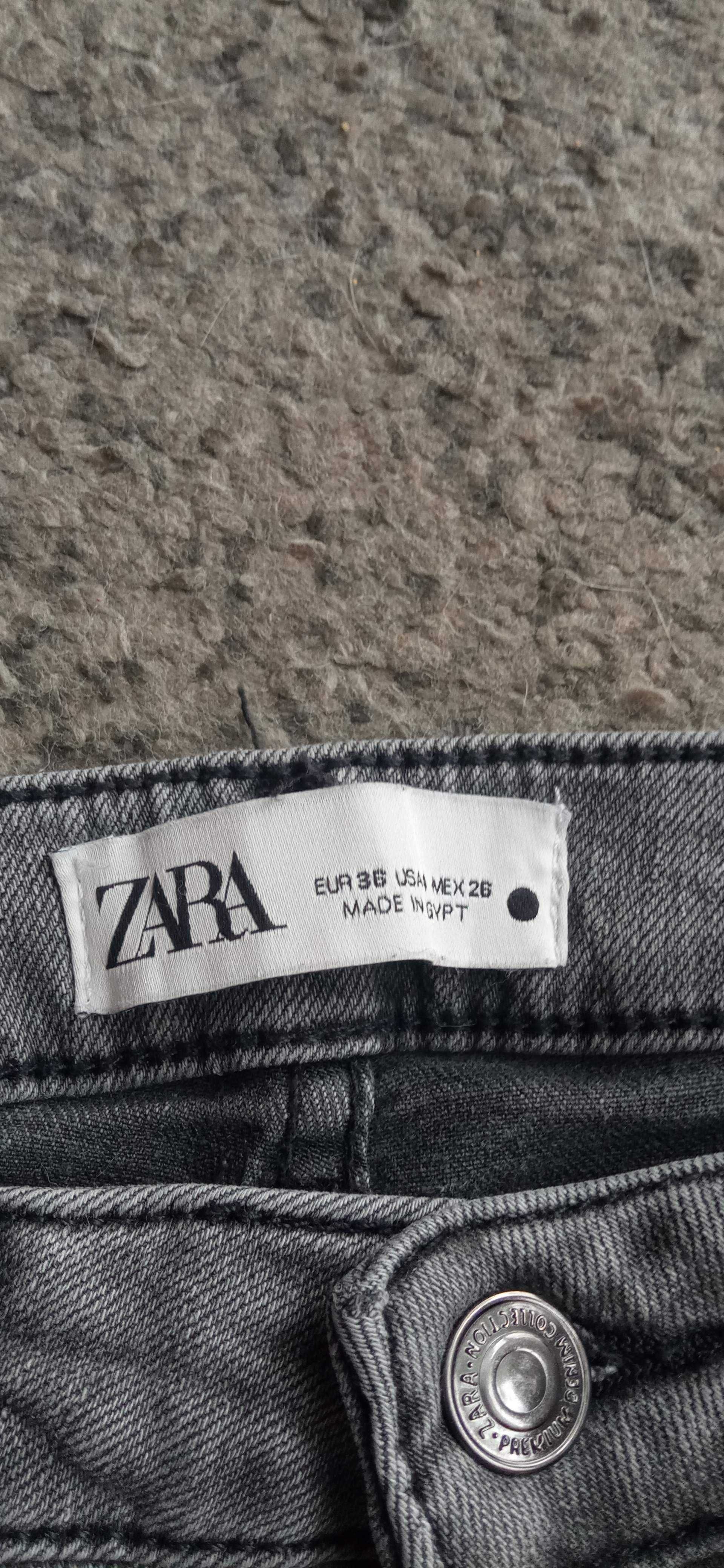 Szare spodnie Zara 36