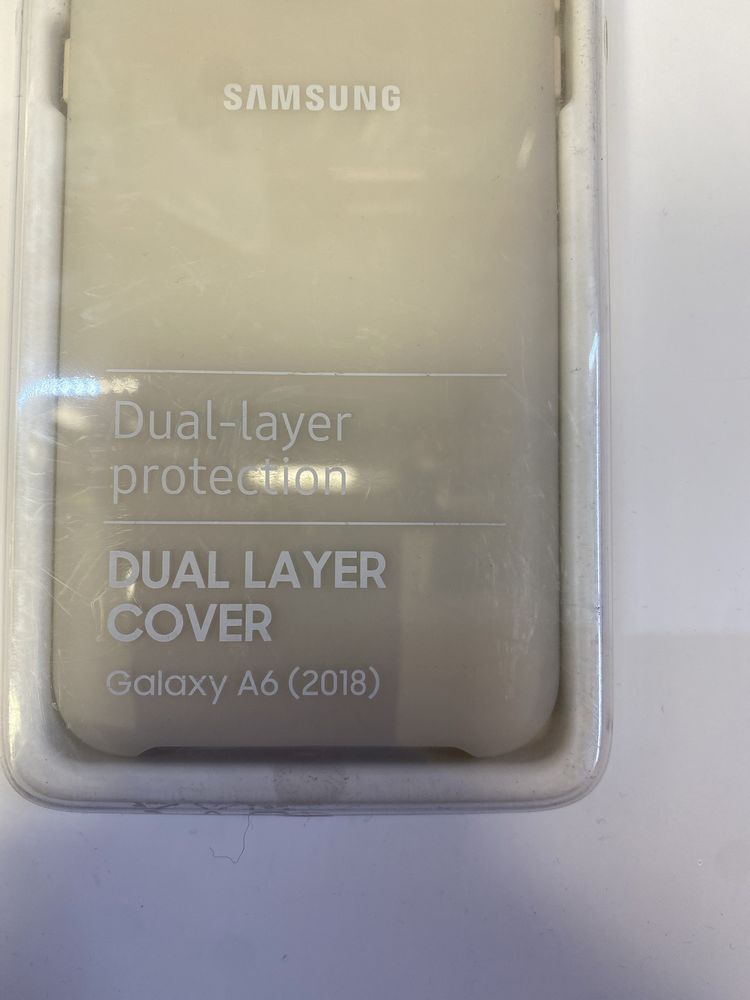 Etui Case Guma Plecki Orginalne Samsung Galaxy A6 Piaskowy