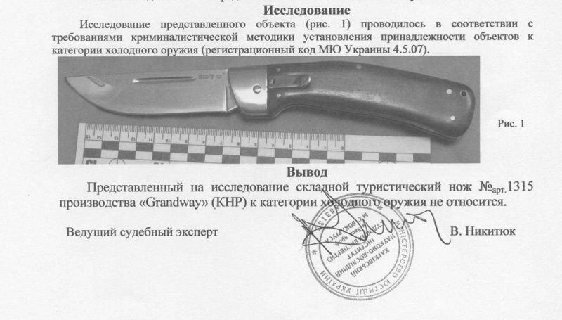Ніж ручної роботи. ELMAX