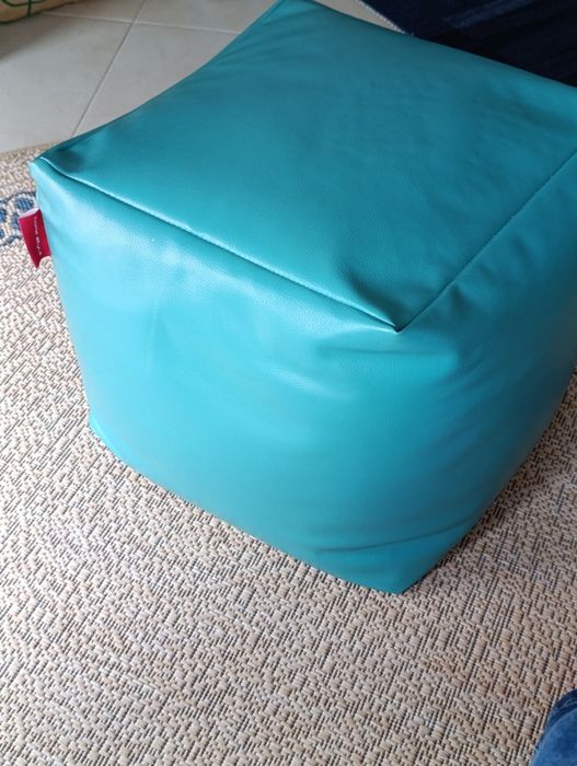 Puff Turquesa Espaço Casa