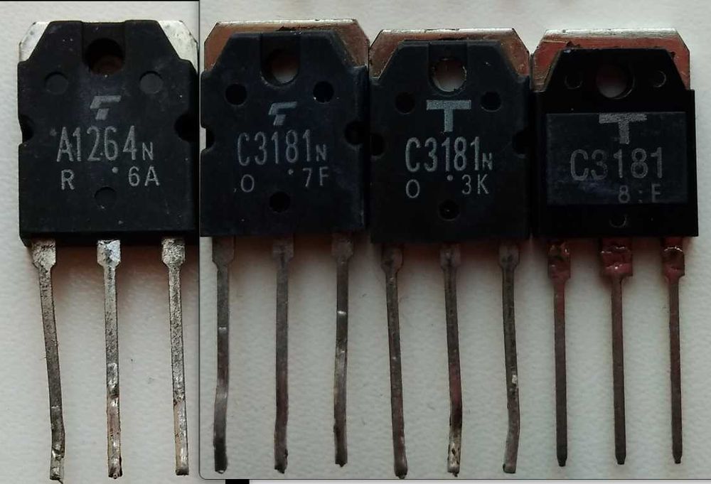Разборка транзистор 2S A1264 A1695 A1186 A1492 C3181 C4468 C2837 C3856