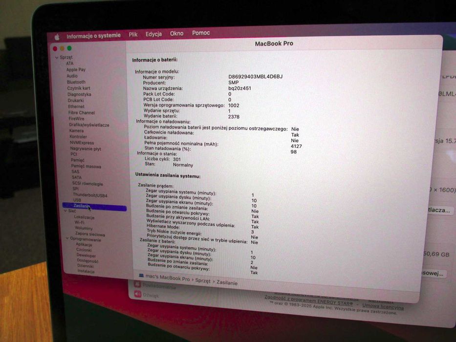 MacBook Pro 13" i5 16GB 250GB ssd A2159 laptop notebook apple (05)