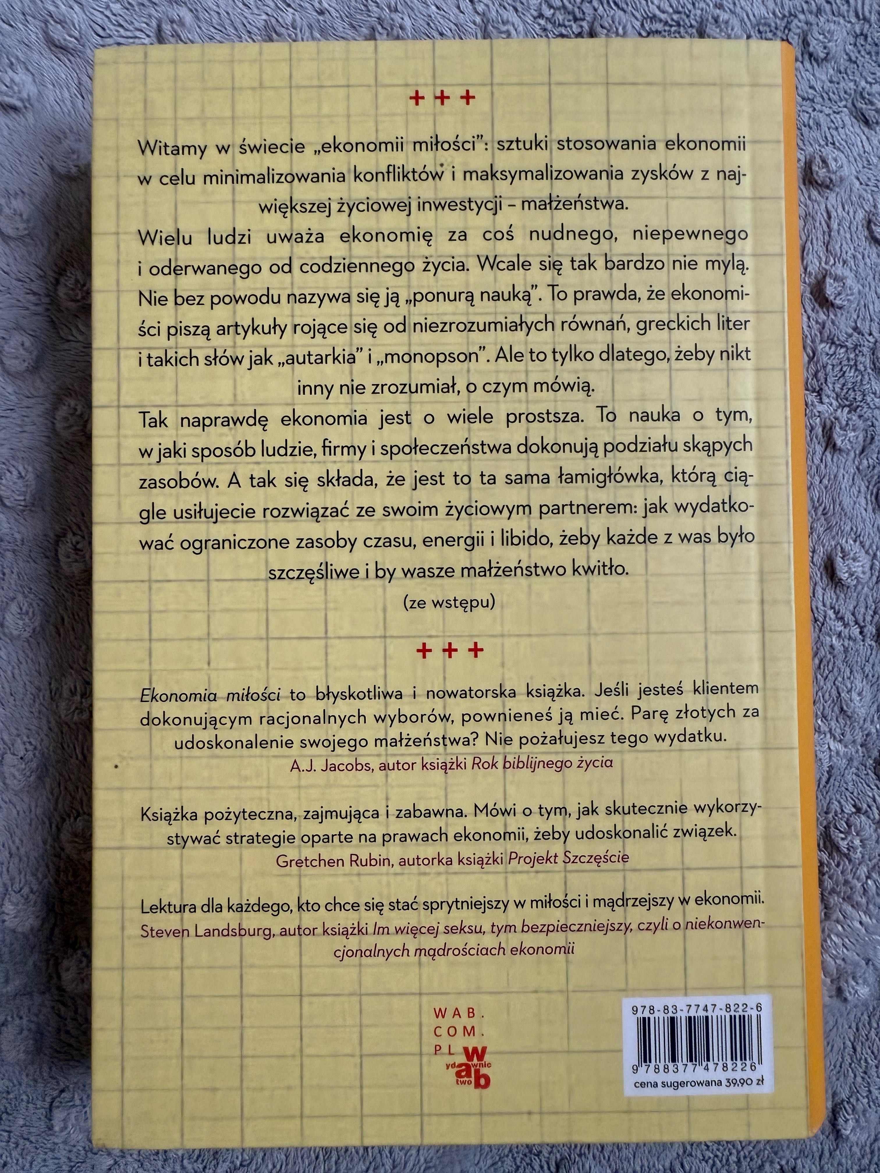 Ekonomia miłości, Paula Szuchman, Jenny Anderson