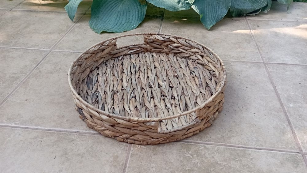 Pleciona taca, duża, okrągła