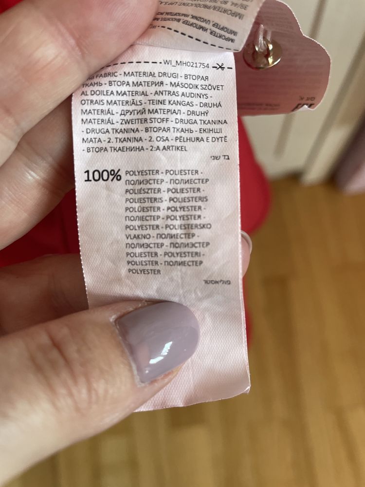 Mohito, XS sukienka czerwona, rozmiary zaniżone jak to w Mohito
