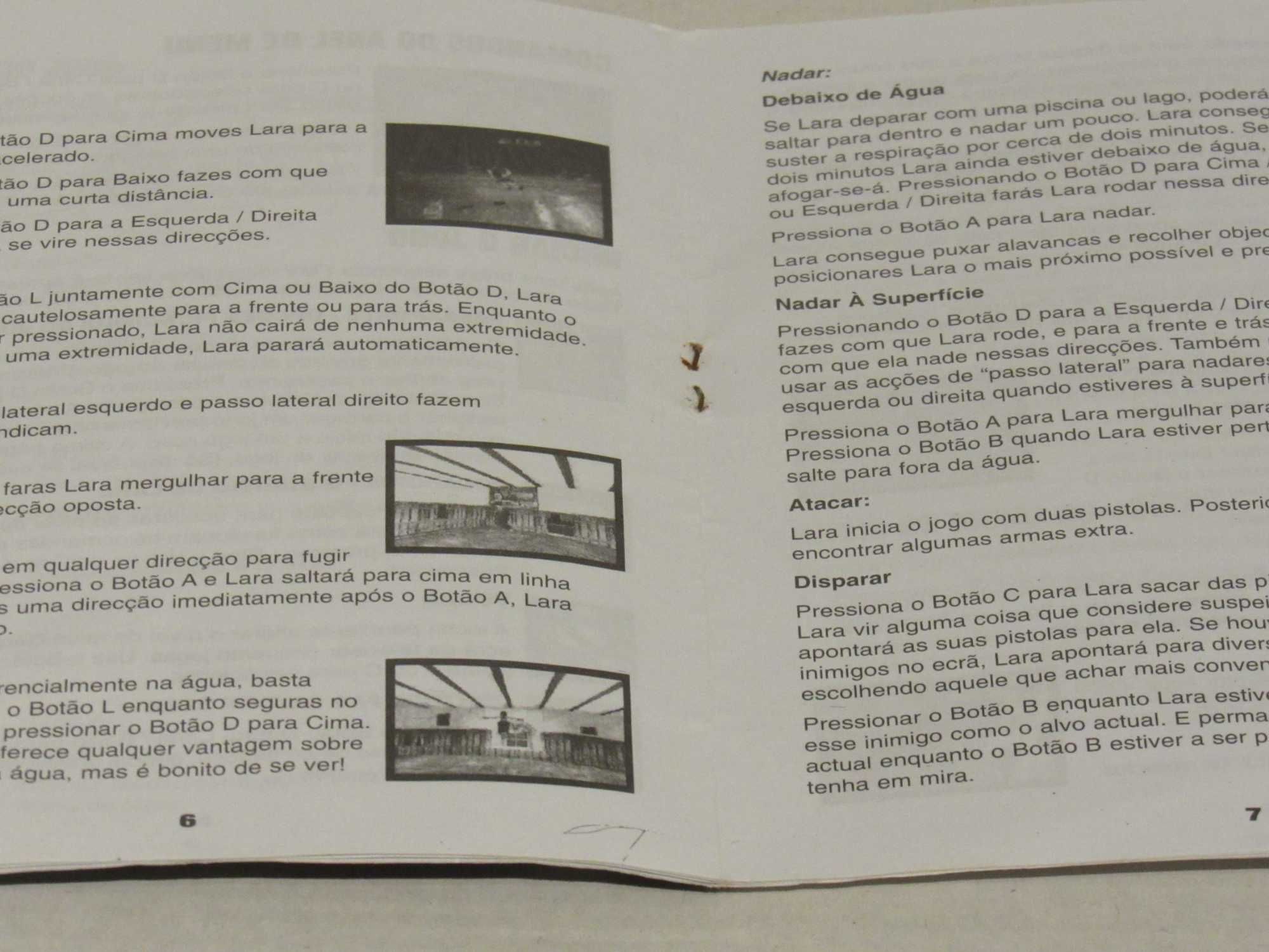 Manual PT Tomb Raider Sega Saturn