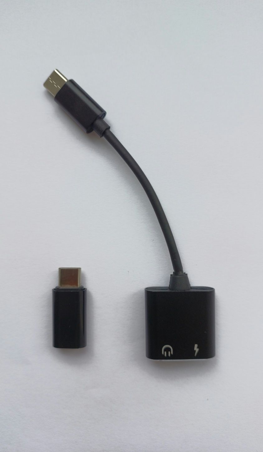 Переходник с type-C to jack 3.5mm, 2шт.