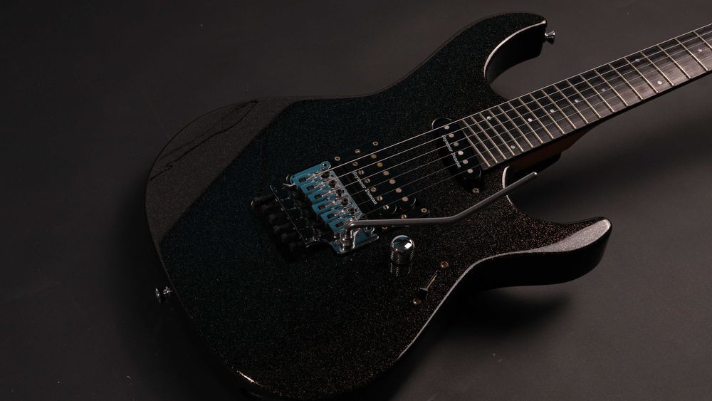 Edwards E-MV-125FR Custom Order – Japan – Black w/ Gold Sparkle