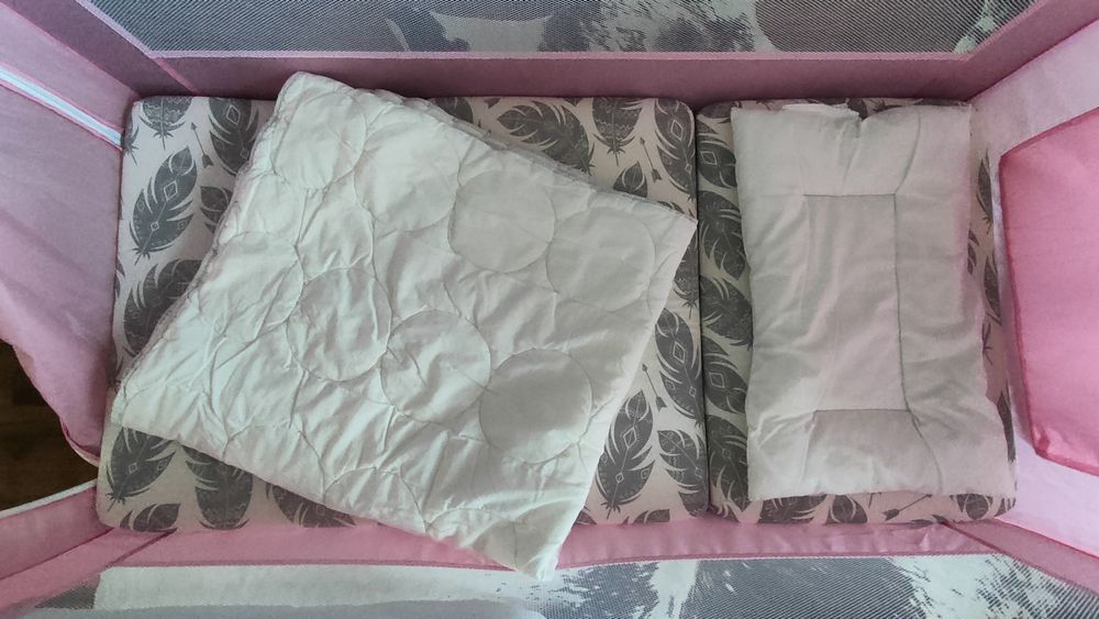 Dziecięce łóżeczko turystyczne Eco Toys + akcesoria