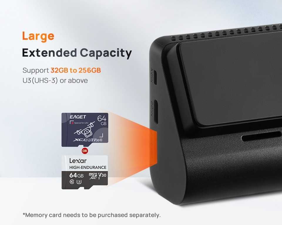 Відеореєстратор 70mai Dash Cam 4K A810 та A810 2 + RC12 + UP03 + UP04