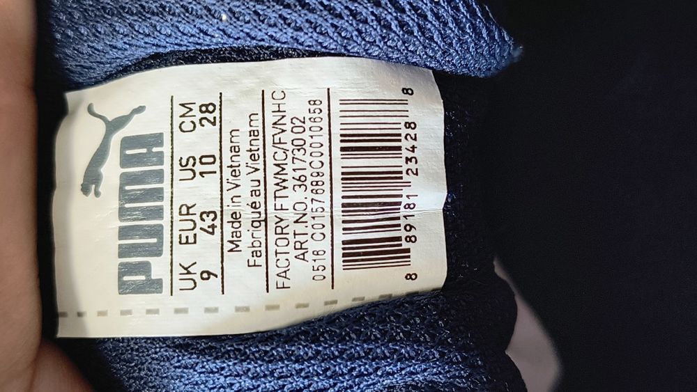 Кеди Puma чоловічі UK9 EUR 43 замша