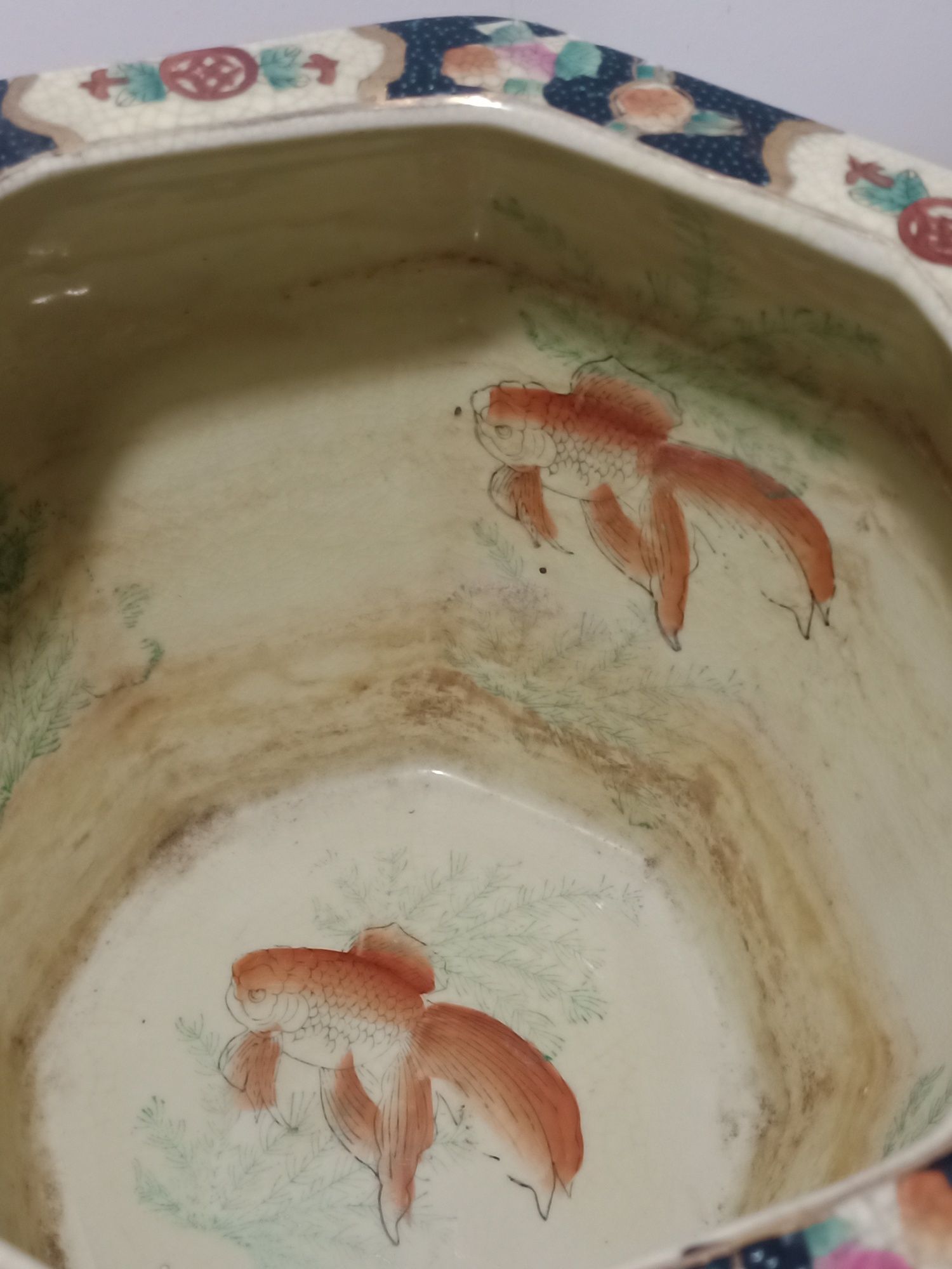 Aquário ou vaso chinês tipo Satsuma