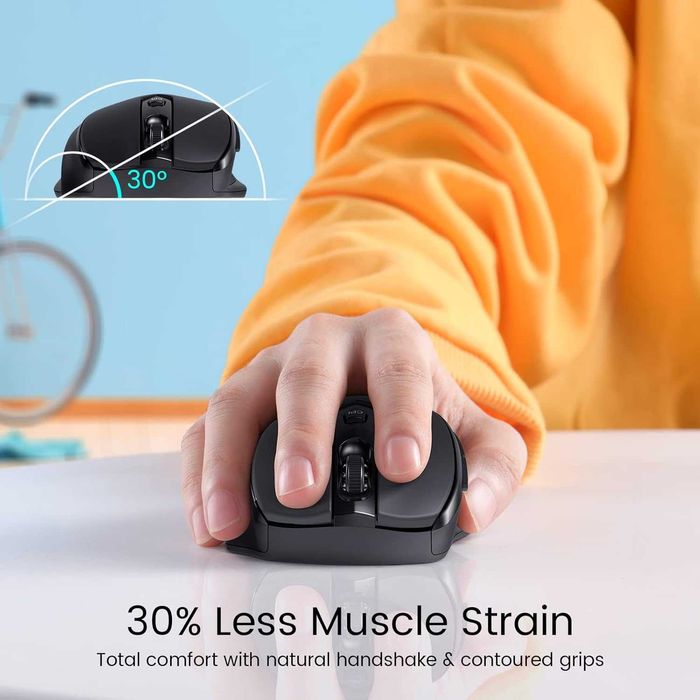 VICTSING D-09 Mysz bezprzewodowa USB czarna sensor optyczny