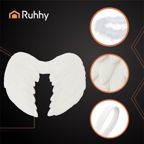 Akcesoria dla anioła skrzydła z aureolą