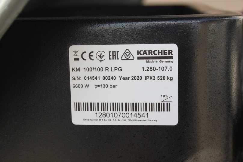 Zamiatarka Karcher KM 100/100 R LPG  jak nowa 25h  fv23%  26000 netto