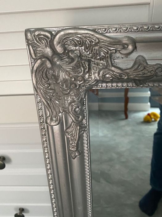 Lustro nowe  srebrna ozdobna rama