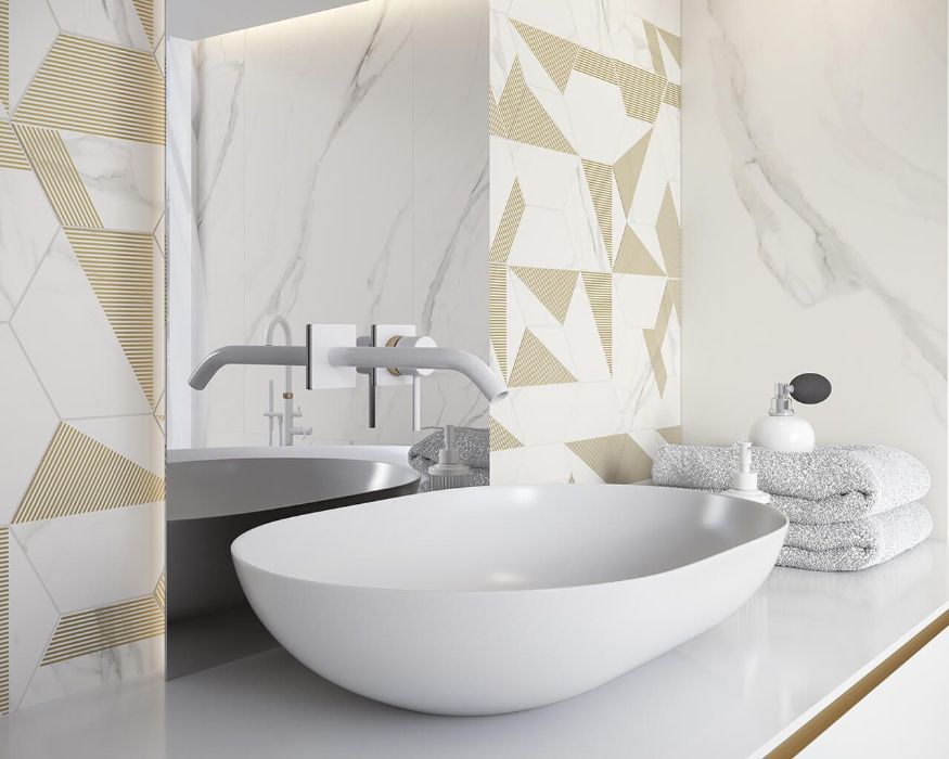 Płytki Marmur Calacatta Carrara 60x120 Mat Paradyż