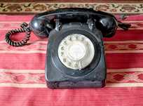 Telefone Antigo de Disco – Modelo PTT Francês – Colecionável Vintage