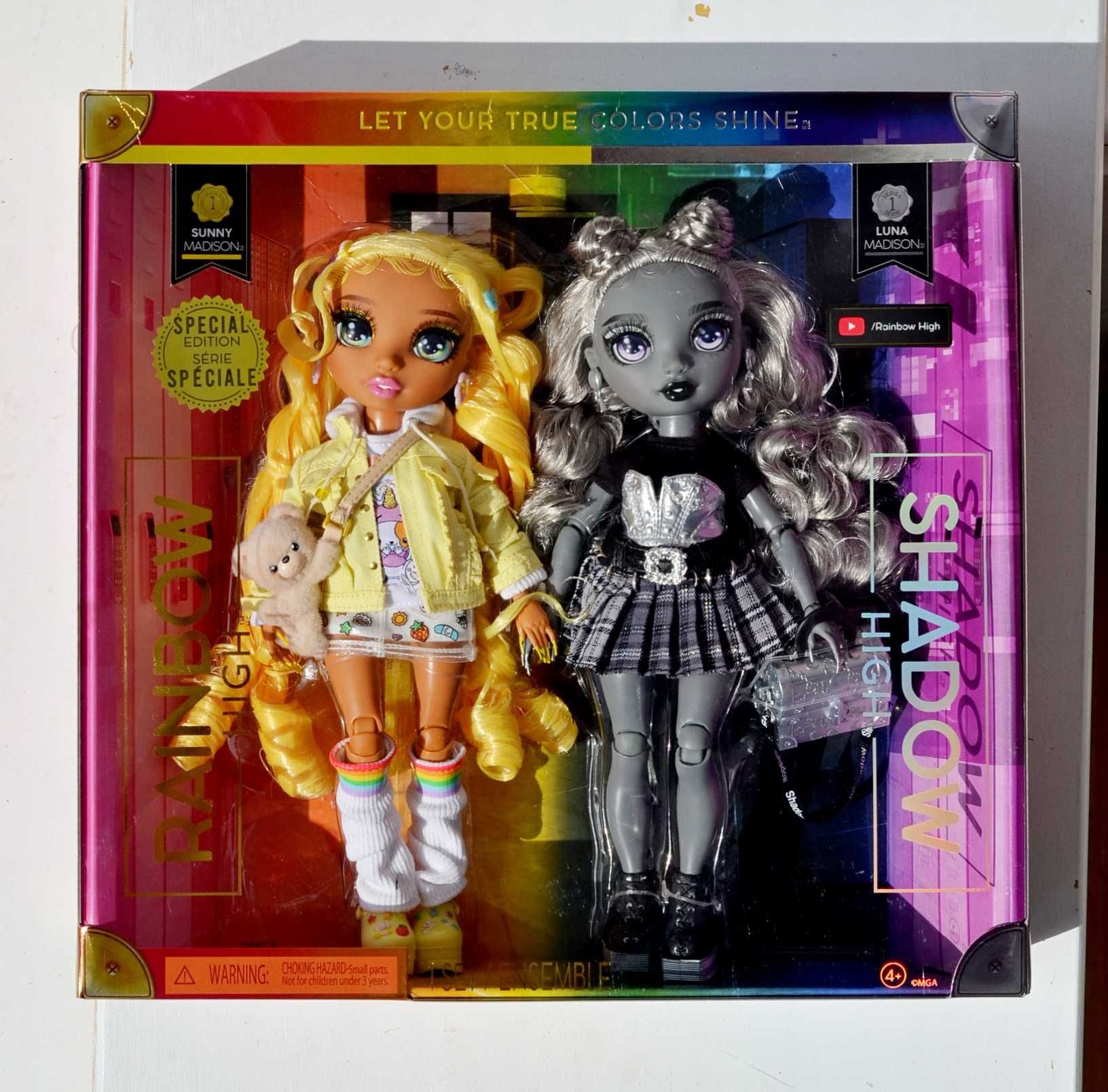 набір Rainbow High Madison Twins Sunny and Luna shadow high Луна Санні