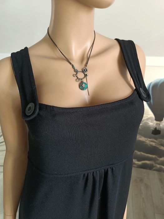 Sukienka ogrodniczka Tom Tailor z kieszeniami Boho tunika okazja