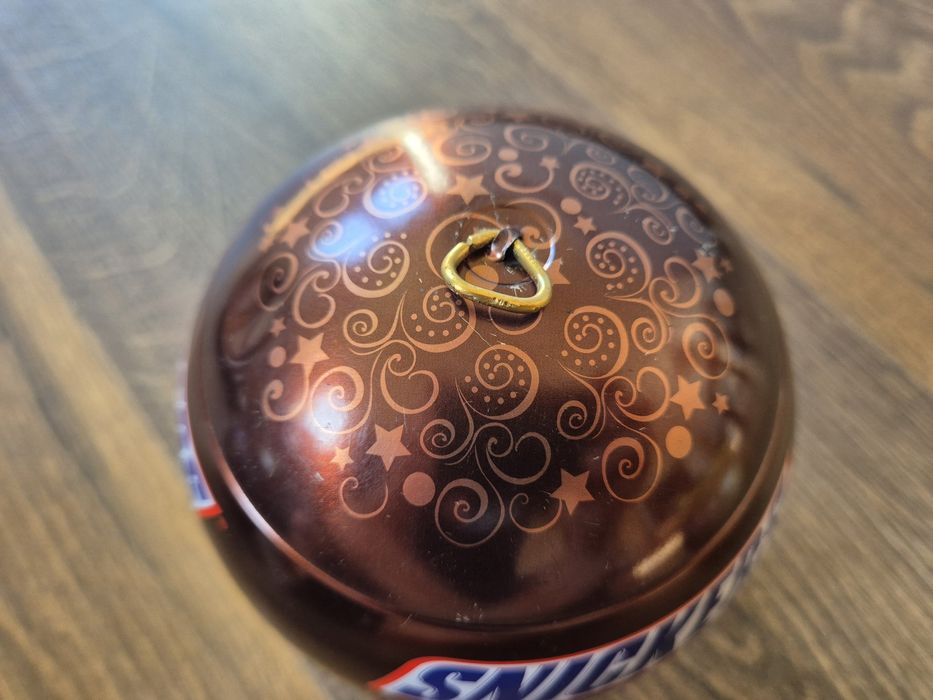 Bombki na choinkę, ozdoby świąteczne, pojemniki Snickers, Twix