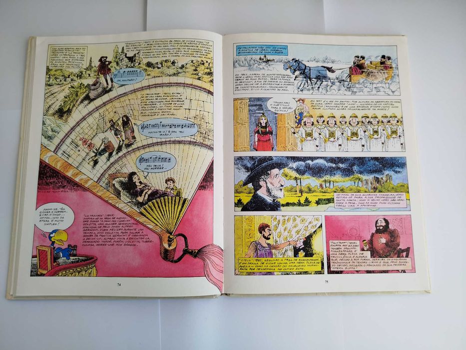 Escasso Livro de Banda Desenhada "História da Música em BD"
