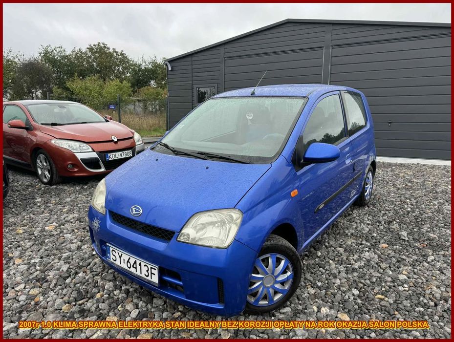 Daihatsu Cuore 2007r 1.0 Klima Sprawna Elektryka Stan Idealny Opłaty na Rok Okazja!!