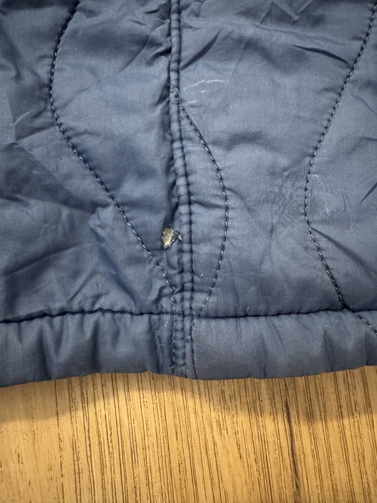 Barbour Liddesdale Track Quilt Jacket XL Light blue kurtka lekka