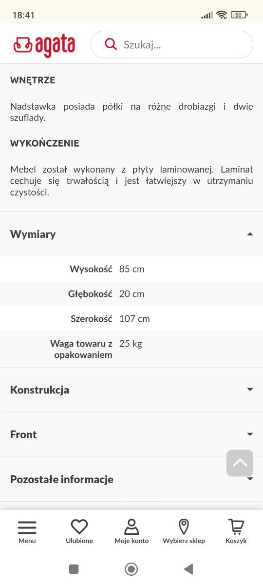 Zestaw mebli dziecięcych Mia Agata meble