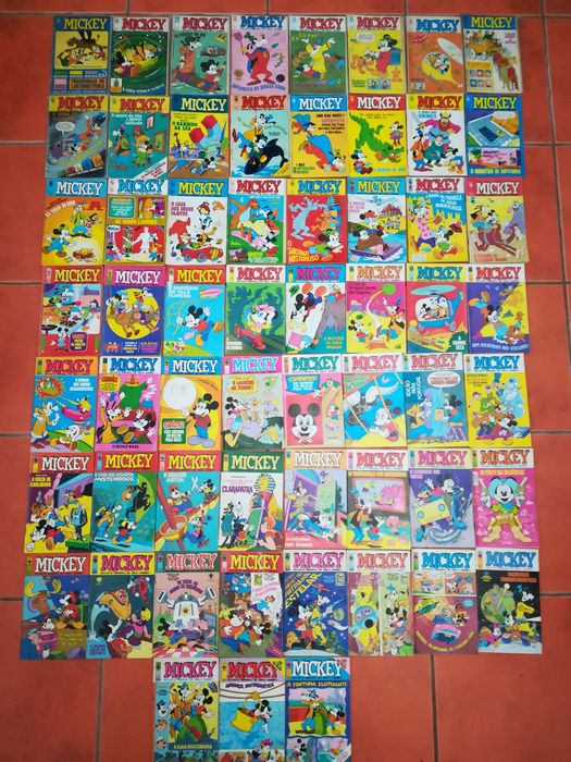 86 Livros do Mickey anos 60 e 70, 1a Edição