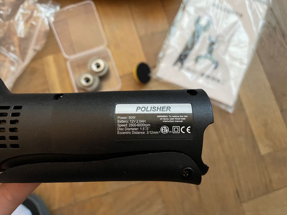 Polerka akumulatorowa Polisher / przenośna ładowana