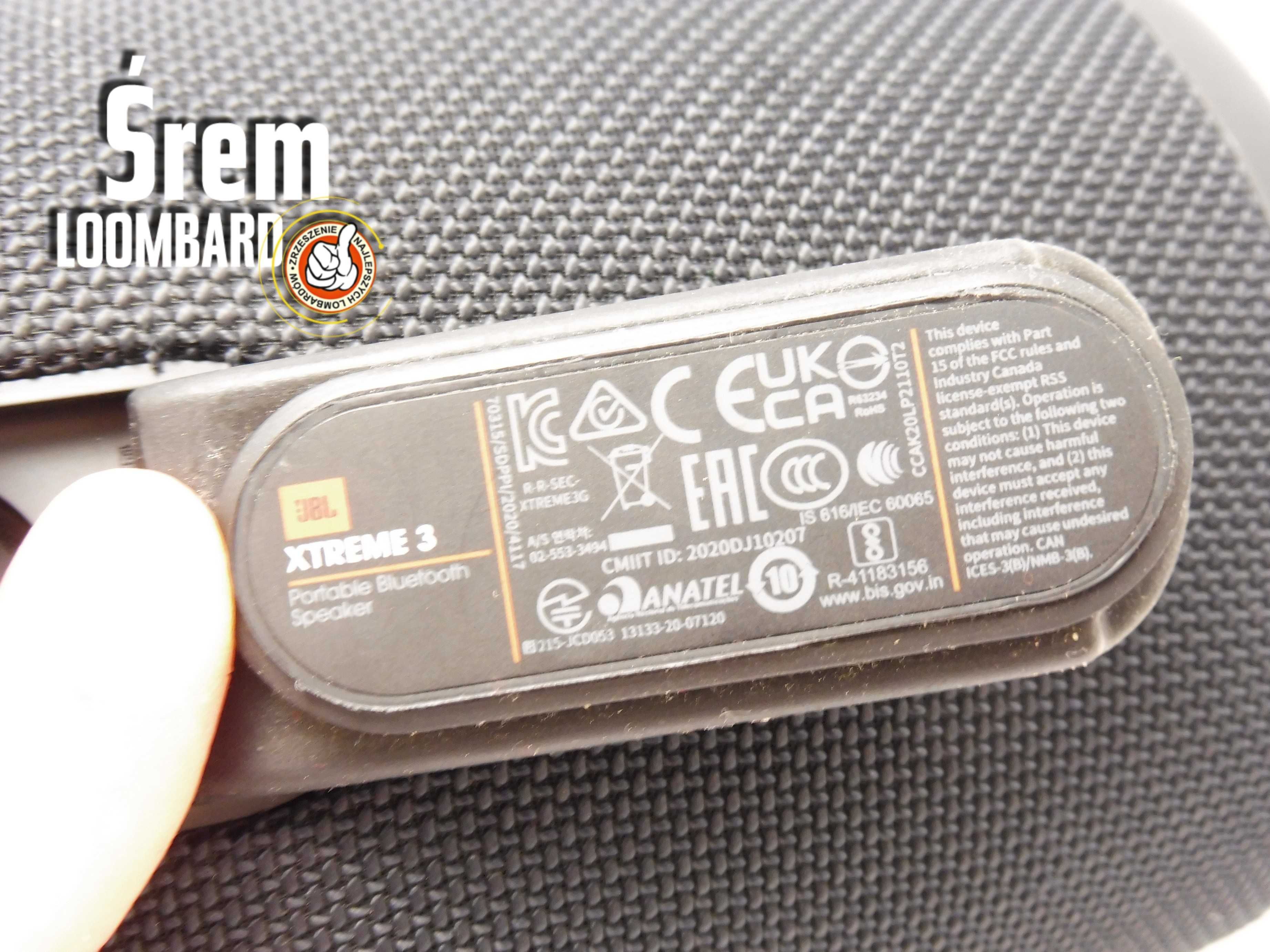 Głośnik przenośny JBL XTREME 3, solo, db stan!