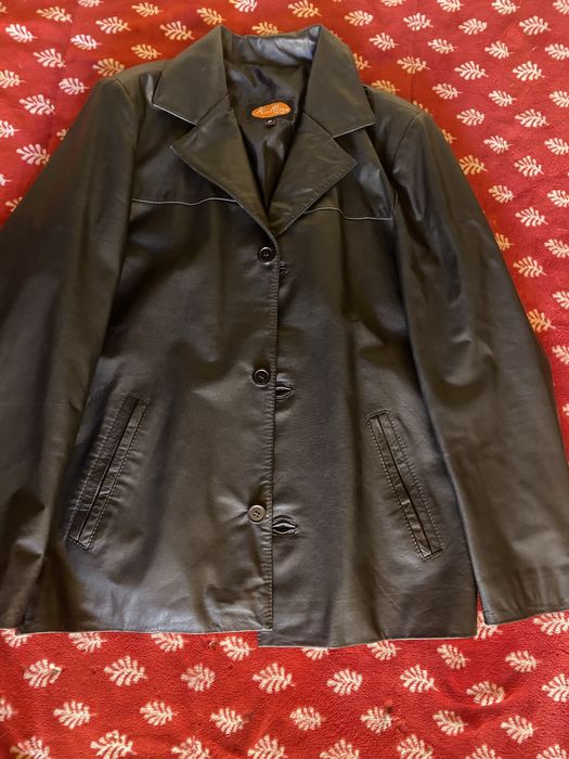 casaco cabedal/couro verdadeiro