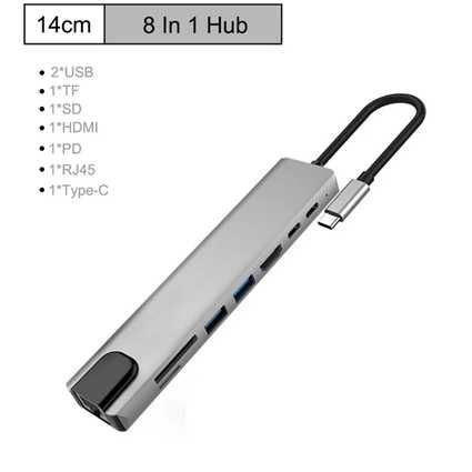 THUNDERBOLT Adapter/HUB USB-C (3,1) 8 in 1