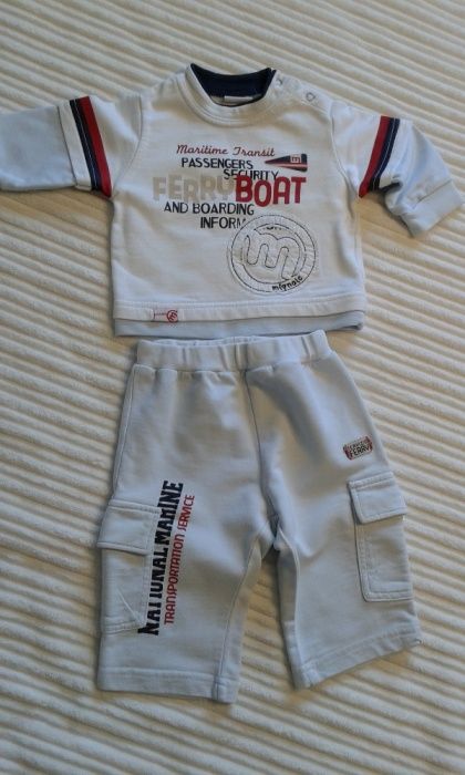 Dresik r. 62 dres komplet Mignolo spodnie bluza + gratis