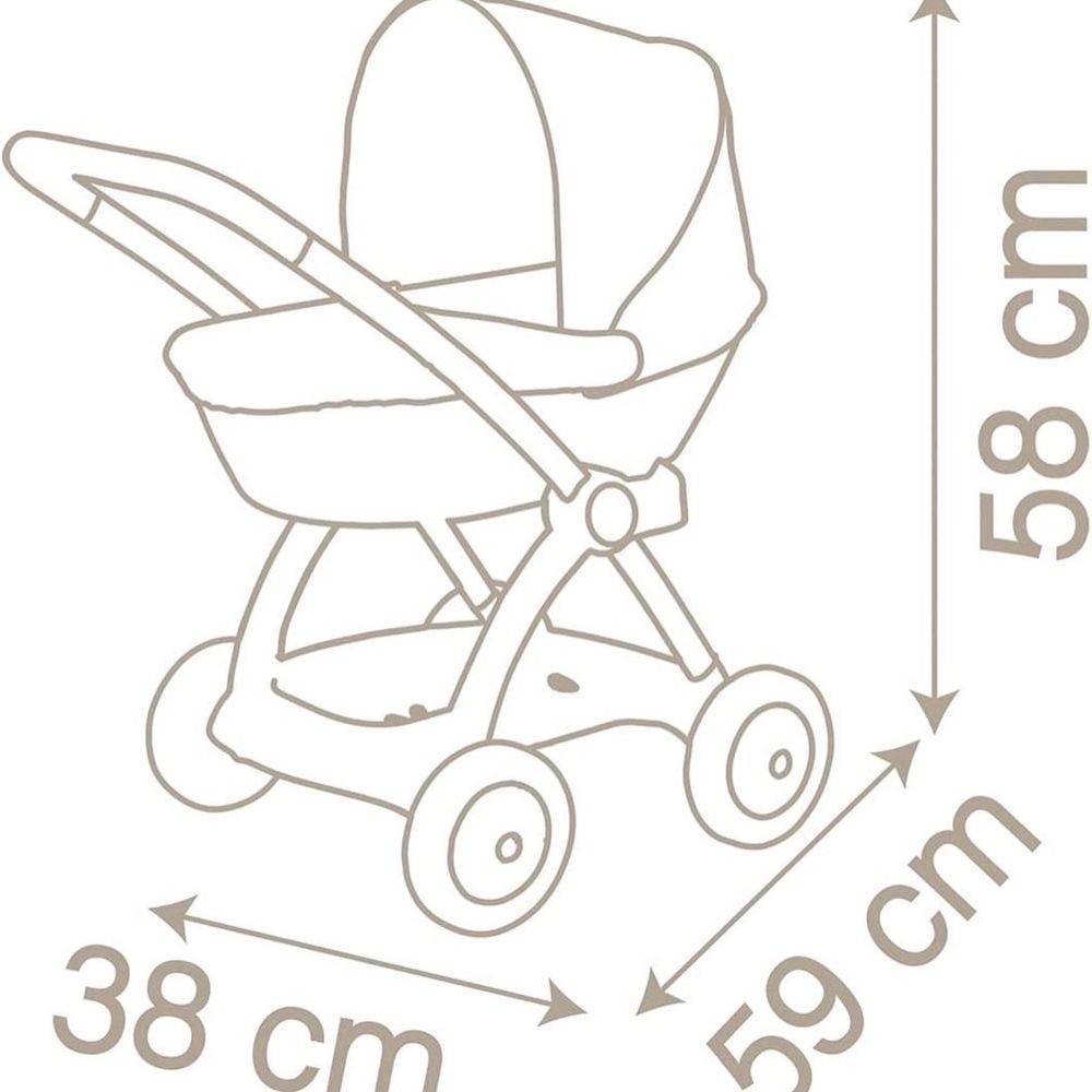 254118 Коляска з люлькою для ляльки Smoby