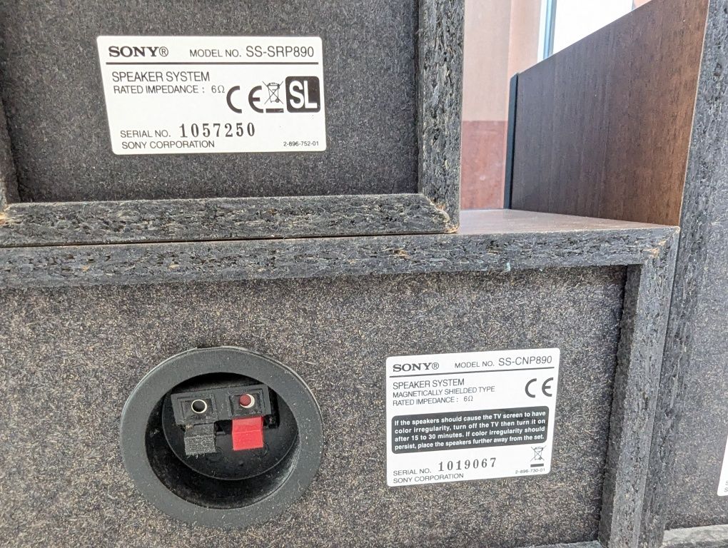 6.0 Акустика Sony SS-MSP890. В отличном состоянии.