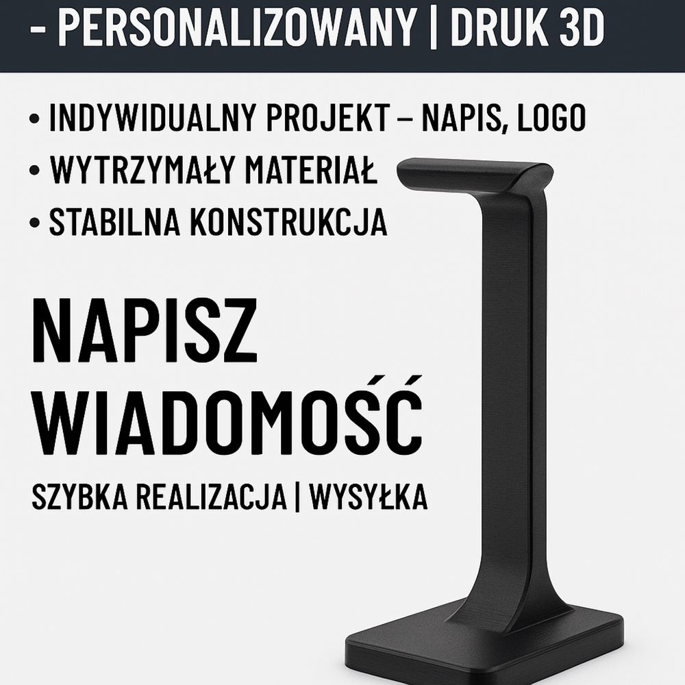 Robiony na zamowienie customowy stojak/uchyt na sluchawki