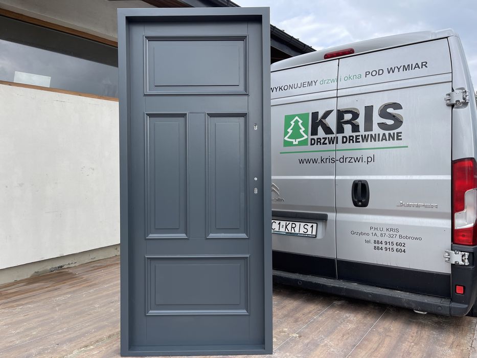 Drzwi drewniane retro Białe,czarne, NA KAŻDY WYMIAR CAŁA POLSKA