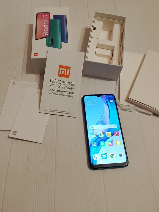 Смартфон Xiaomi Redmi 9 3+0,5/32Gb Рабочий Є тріщіни на дисплеї