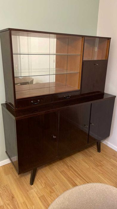 KOMPLET MEBLI DO SALONU - Kredens, komoda, stół