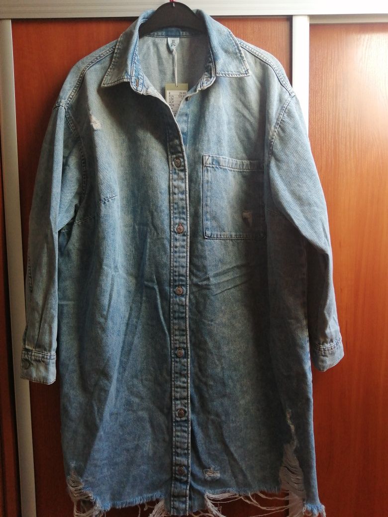 MEGA Super Koszula Dżinsowa Duża Nowa z metką H&M oversize