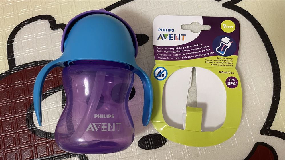 Как новая Чашка с трубочкой philips avent поильник от 9 мес