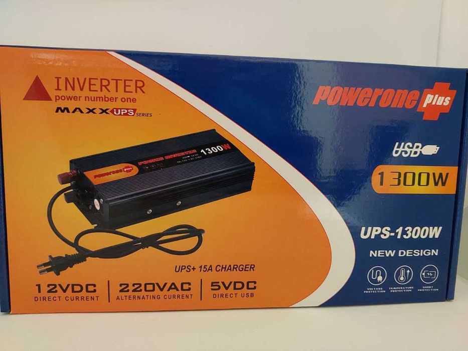Преобразователь*Инвертор* UKC 12V/220V, 1300W*Для котлов,насосов*UPS*